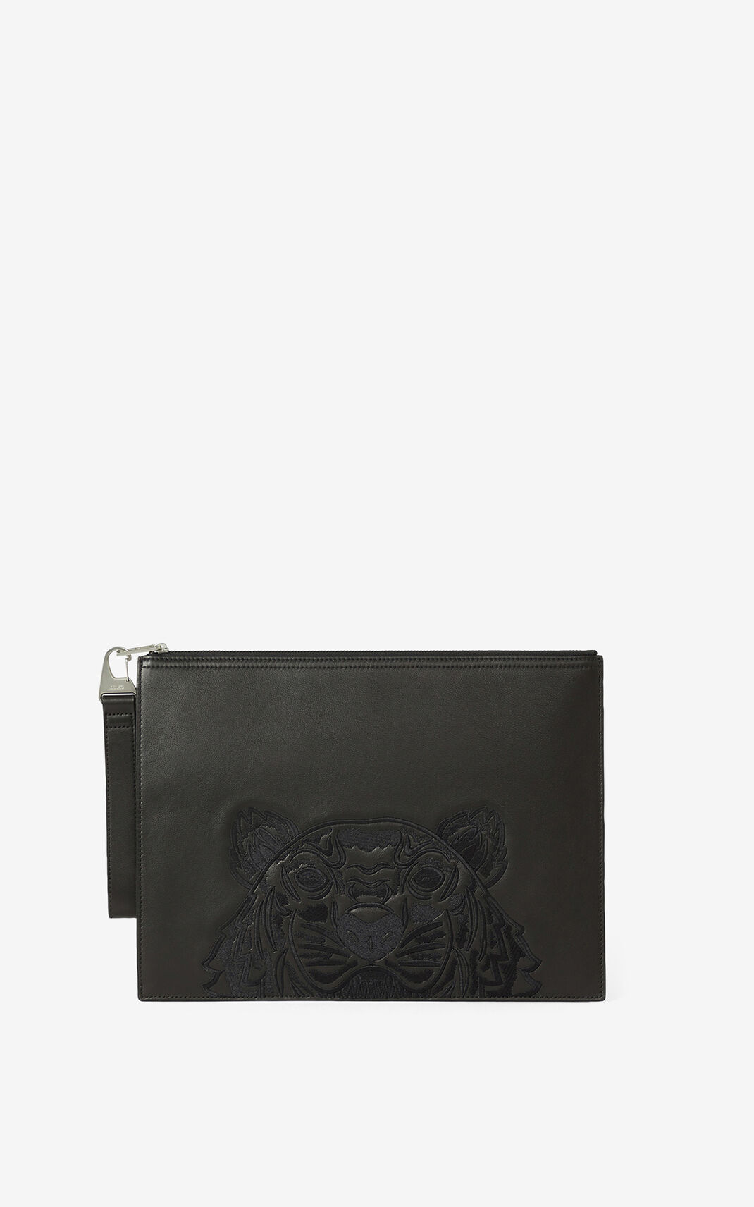 Kenzo Kampus Tiger large grained Läder Kuvertväska Herr | 17205-QTDB